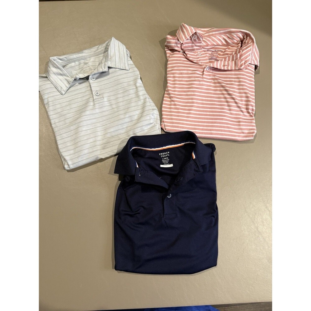 Boys Polo Shirt Lot Size 10-12 Tommy Bahama French Toast Old Navy 3 Pc School